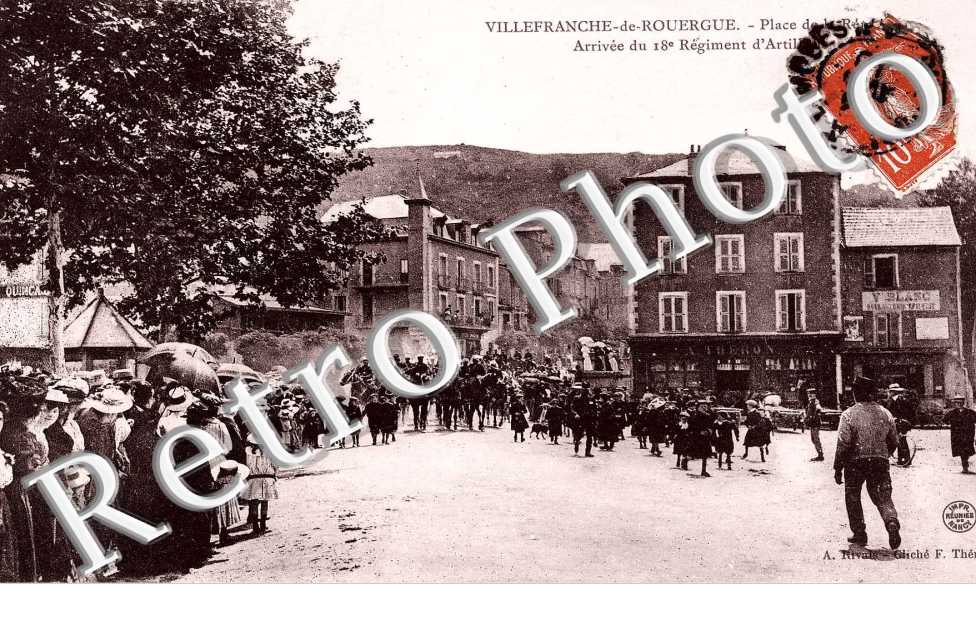 Place de la Republique   ARRIVEE DU 18 EME Regiment d&#039;artillerie