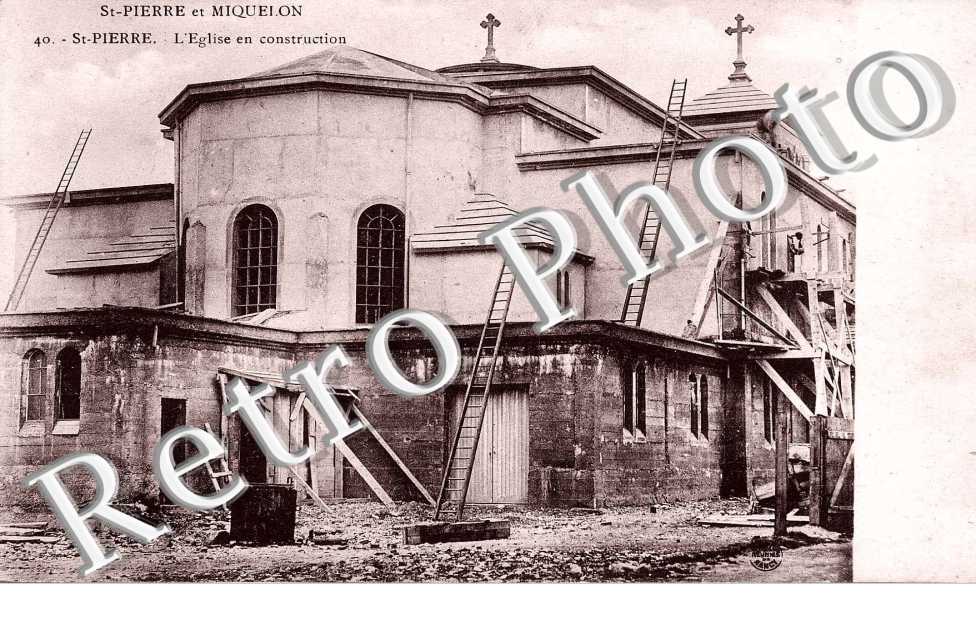 St-Pierre - l'eglise en construction