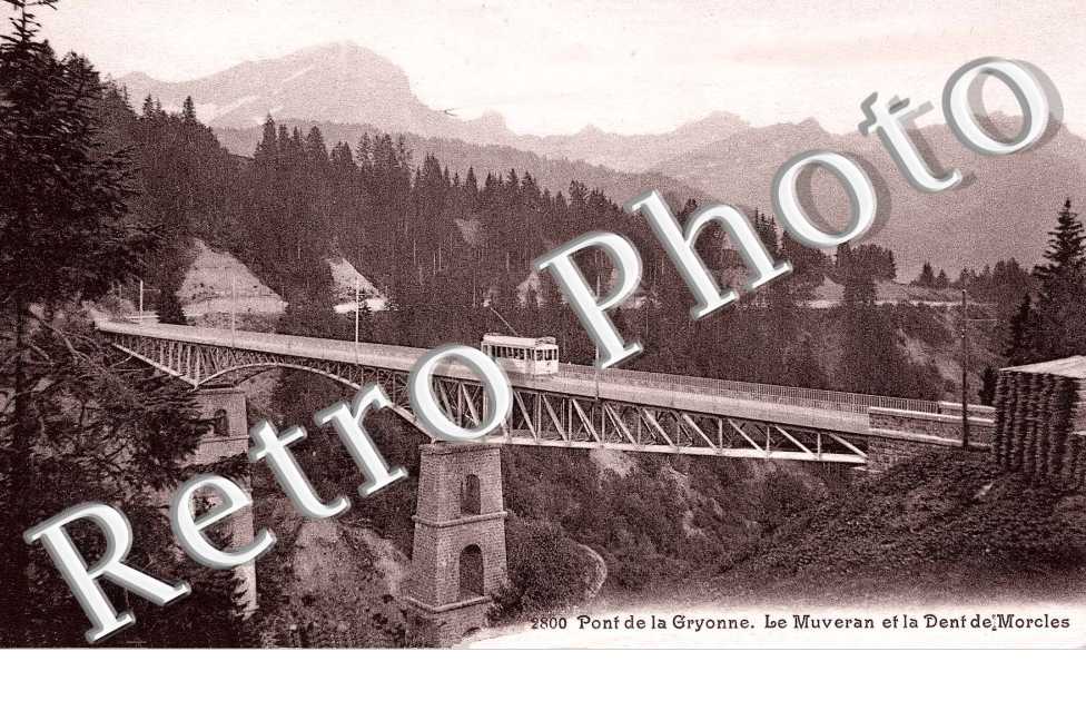 Pont de la Gryonne et la dent de Morcles