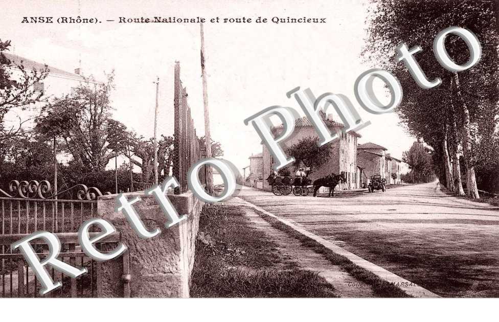 Route nationale et route de Quincieux