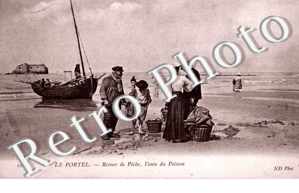 Retour de peche - vente du poisson.