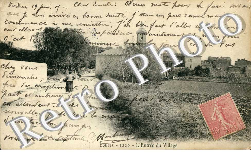 Eoures L'entrée du village