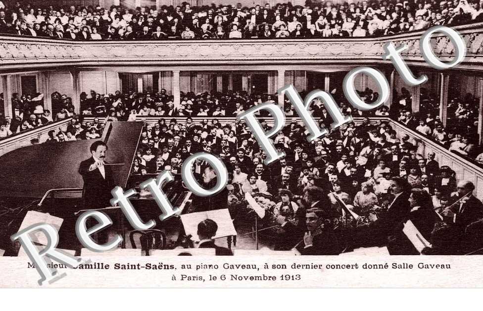 Monsieur Camile Saint Saëns au piano Gaveau, 6 novembre 1913