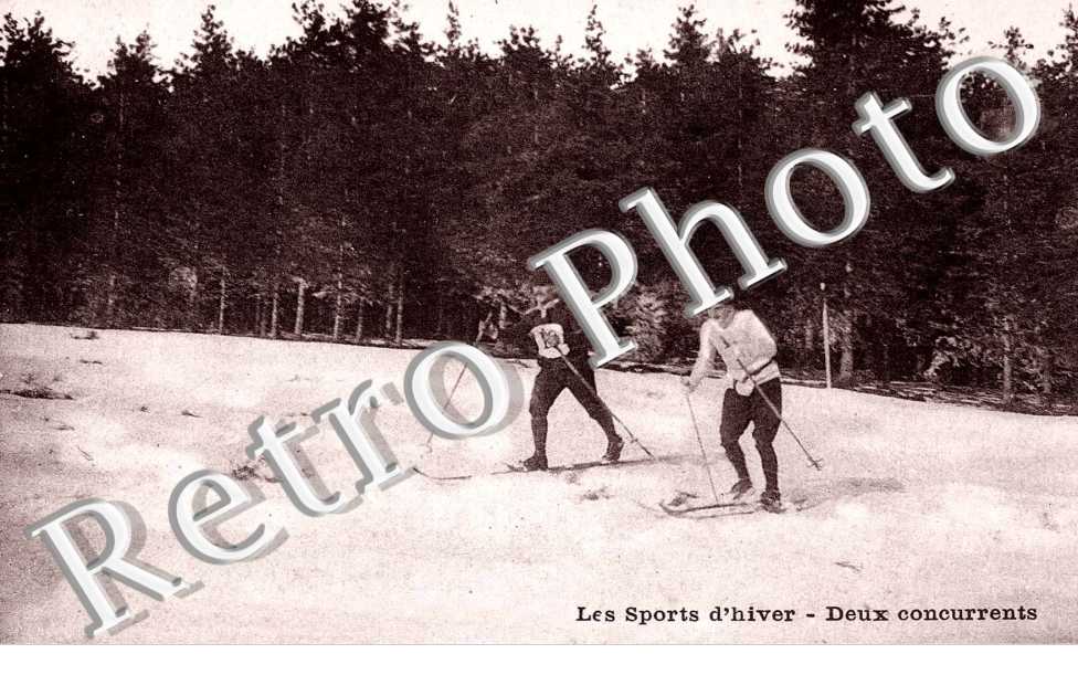 sports d&#039;hiver - deux concurrents