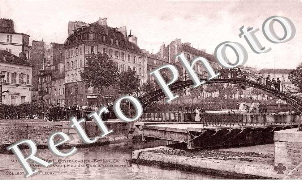pont Grange aux Belles  Quai Valmy vue prise du quai Jemmapes