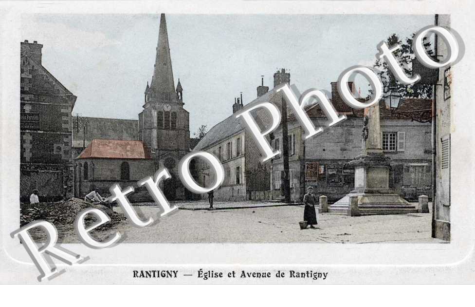 eglise et avenue de Rantigny
