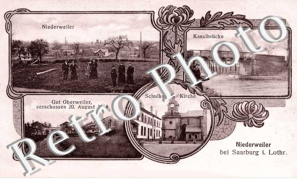 Kanalbrucke -  Kirche - Zerchossen 20 august 1914
