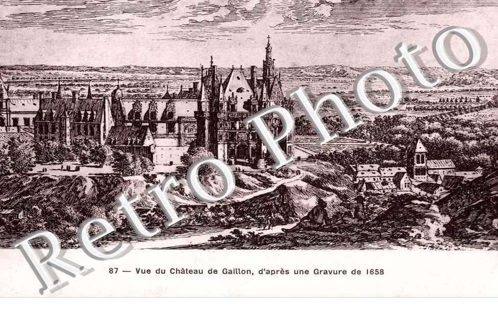 Vue du Chateau, Gravure de 1658