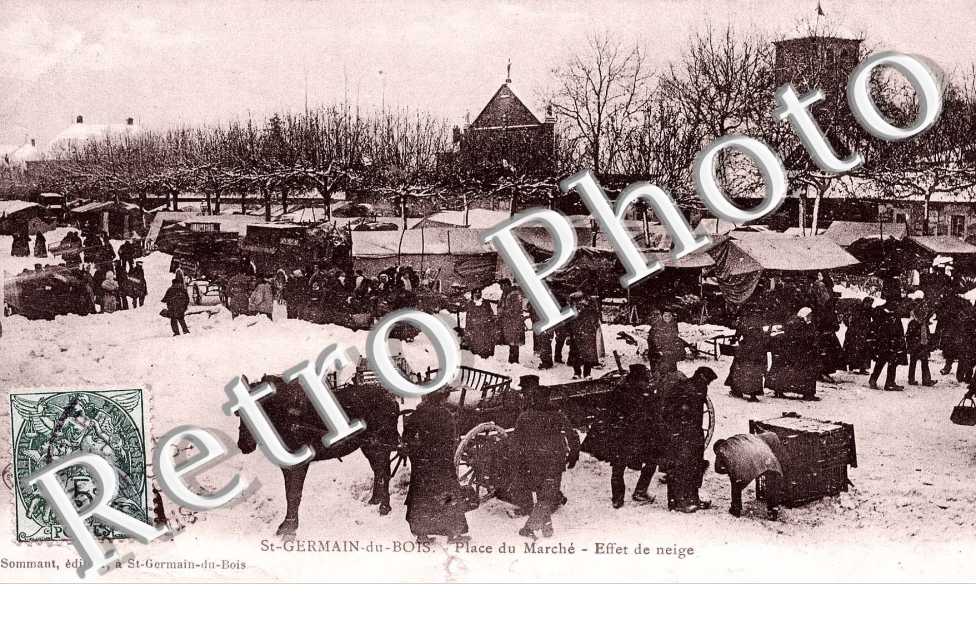 Place du marche - Effet de neige