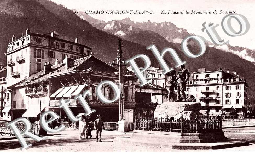 La place et le monument de Saussure