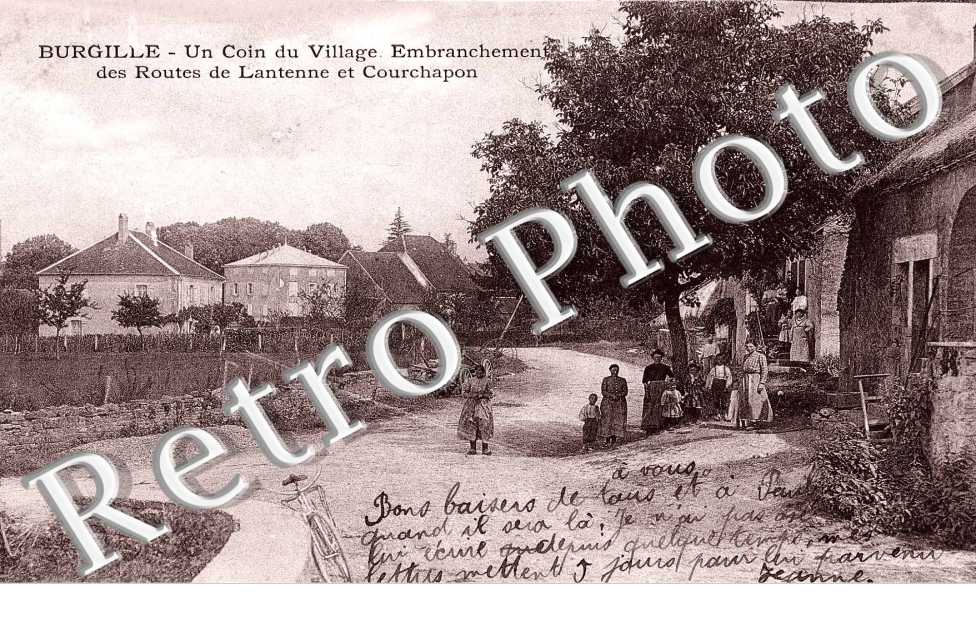 Embranchement des routes de Lantenne et Courchapon