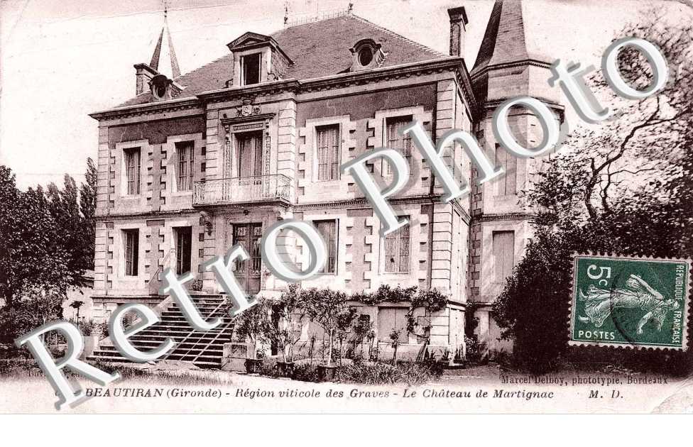 Region viticole des Graves - chateau de Martignac