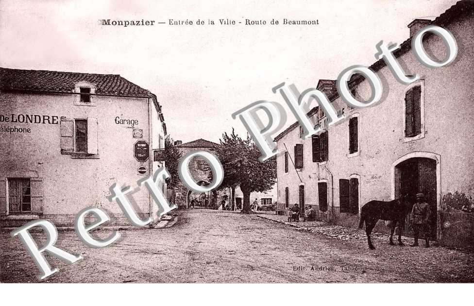 Entree de la ville  - route de Beaumont