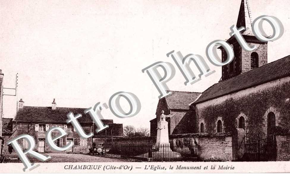 L'Eglise, le Monument et la Mairie