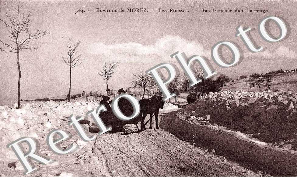 UNE TRANCHEE DANS LA NEIGE
