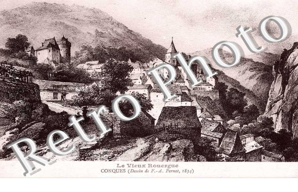 carte dessin de F.-A Pernot 1834