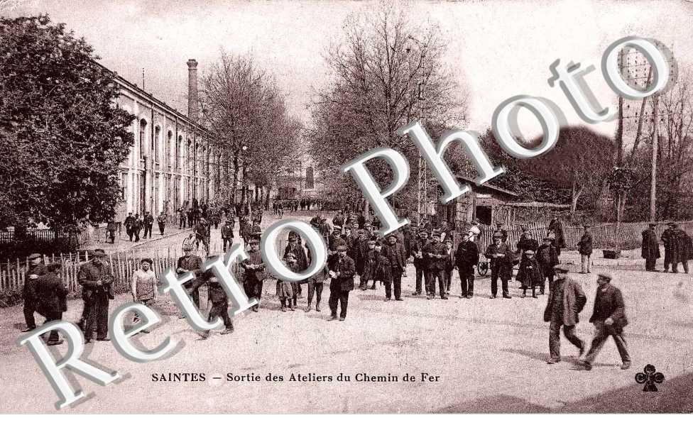 Sortie des ateliers du chemin de fer