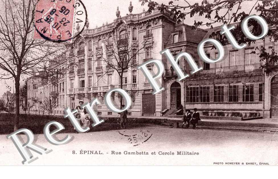 Rue Gambetta et Cercle Militaire