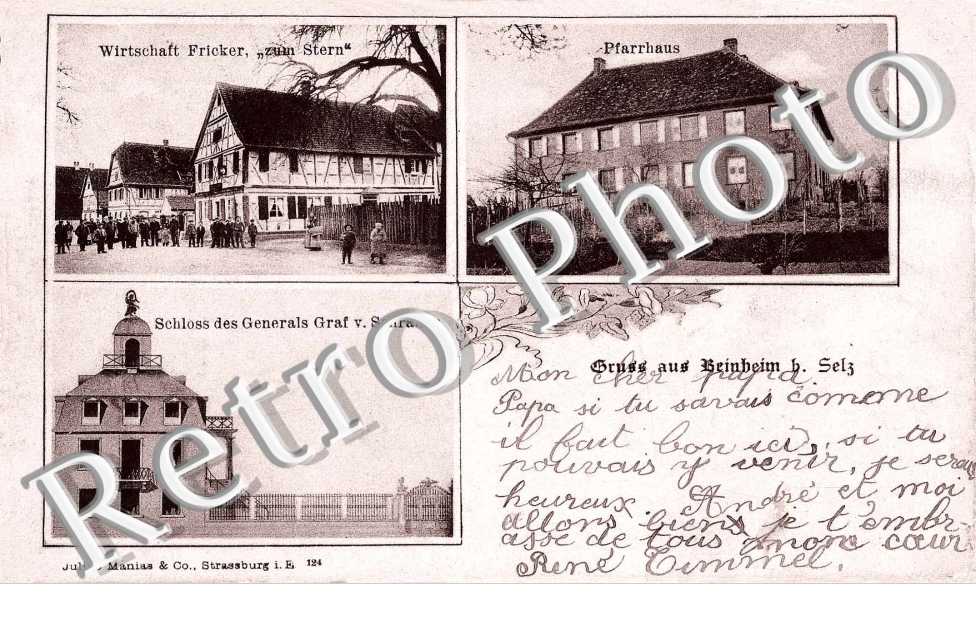 pfarrhaus - schloss des generals Graf v. Schramm - Wirtschaft Fricker