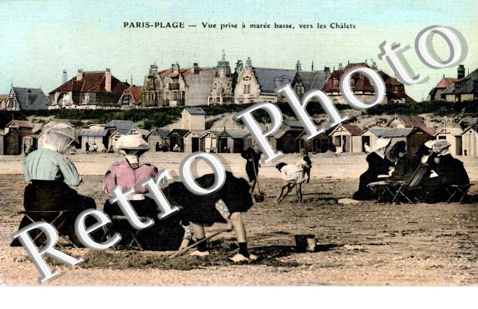 Vue prise a maree basse, vers les chalets