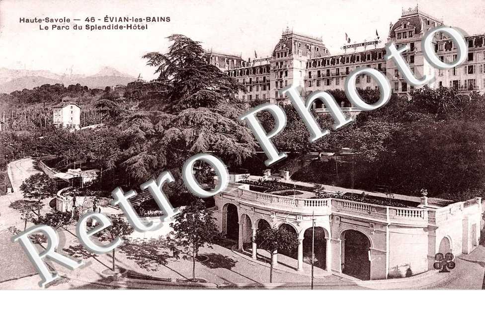 le parc du Splendid Hotel