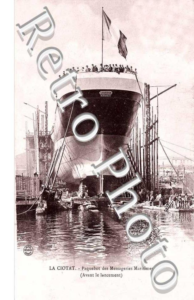 paquebot des messageries maritimes (avant le lancement)