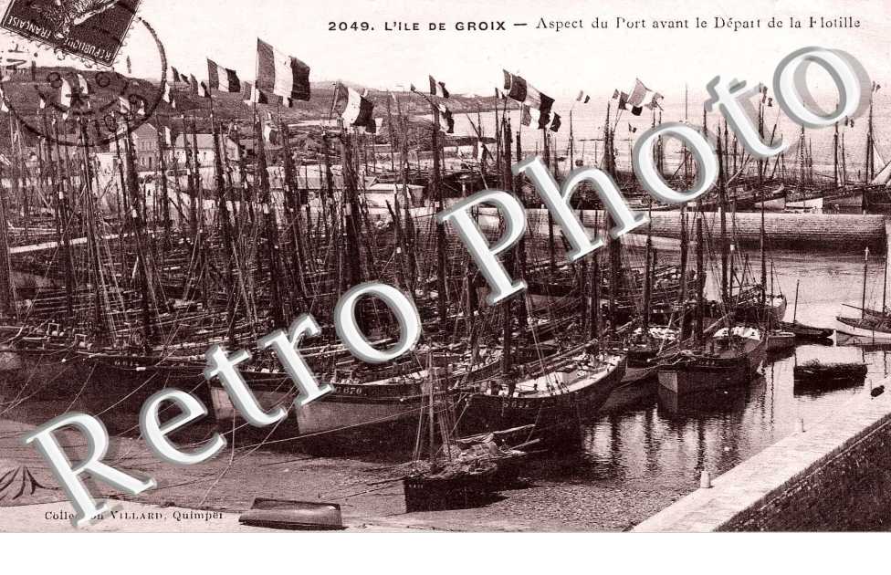 aspect du port avant le depart de la flotille