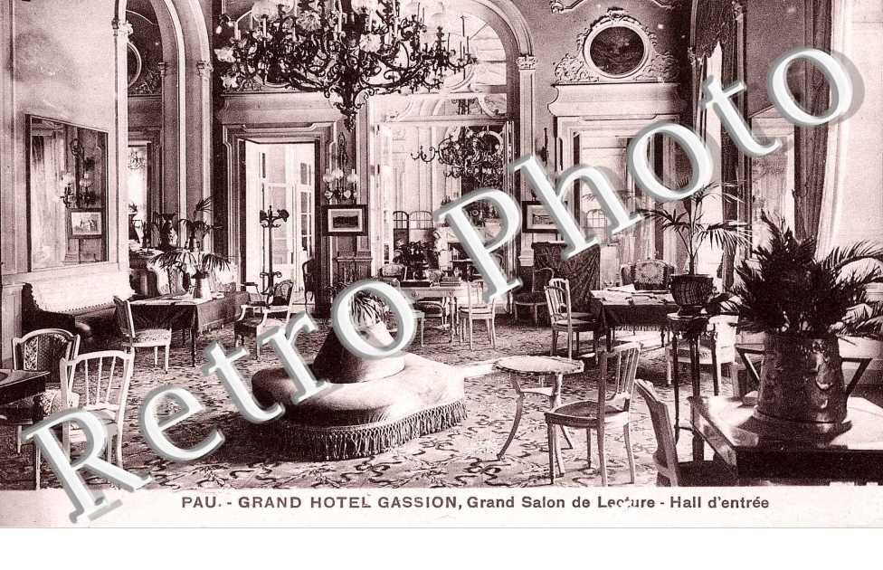 Grand Hôtel Gassion - Grand Salon de Lecture - Hall d&#039;Entrée