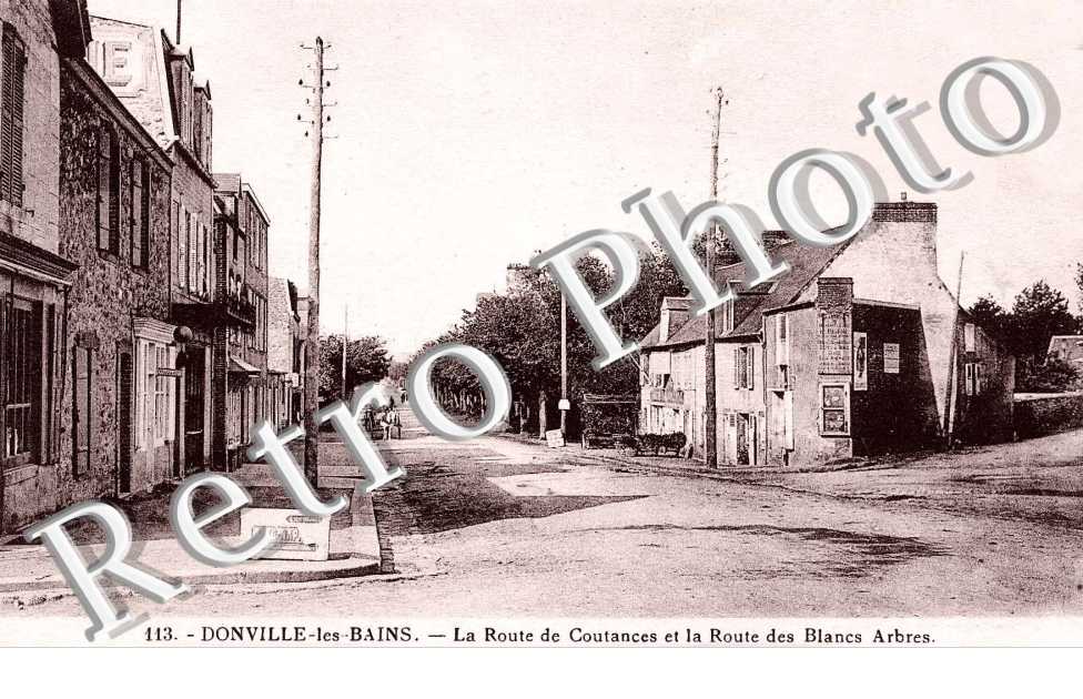 la route de Coutances et la route des Blancs Arbres