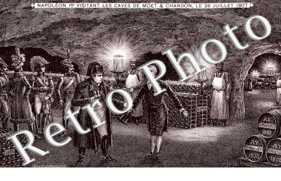 NAPOLEON visitant les caves de Moet et Chandon