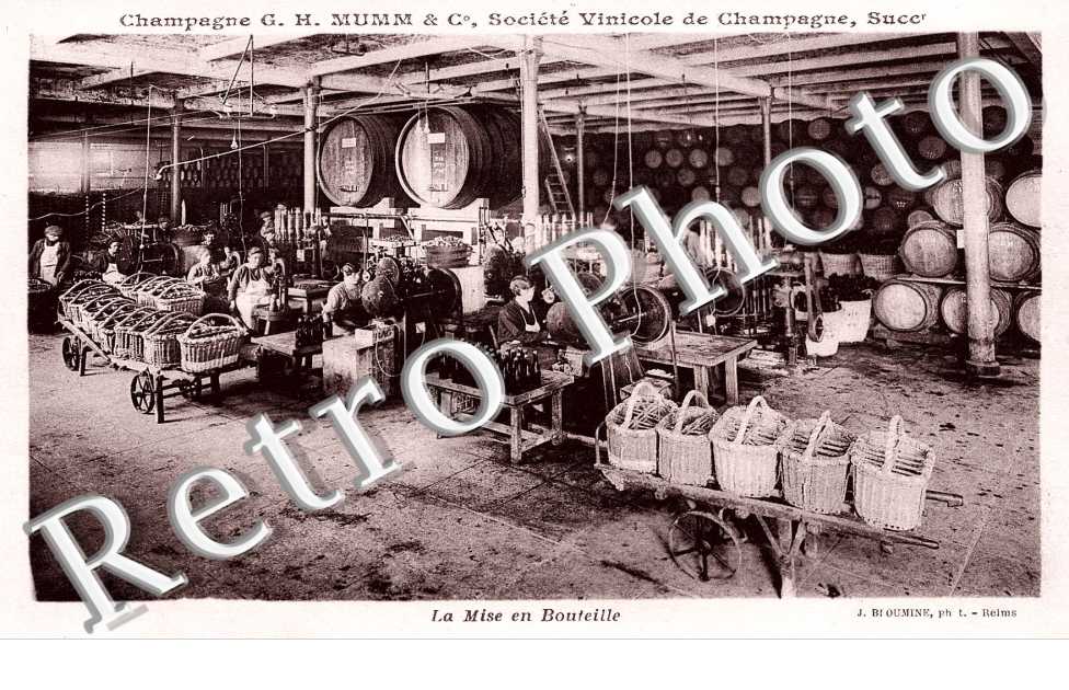 G. H. Mumm & co - societe viticole de Champage - mise en bouteille