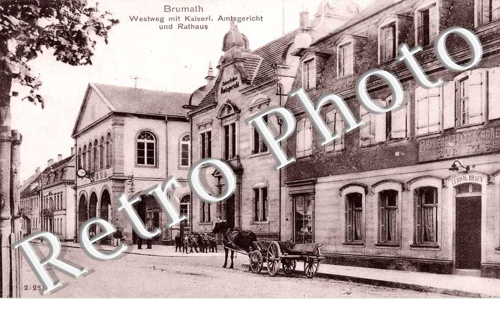 Westweg mit Kaiserl. Amtsgericht und Rathaus