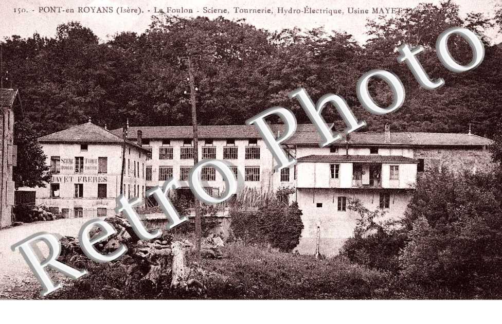 le foulon, scierie, tournerie, hydro-electrique, usine Mayet