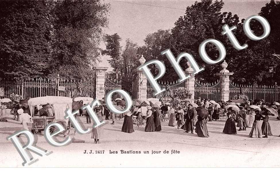 Les Bastions un jour de fete.