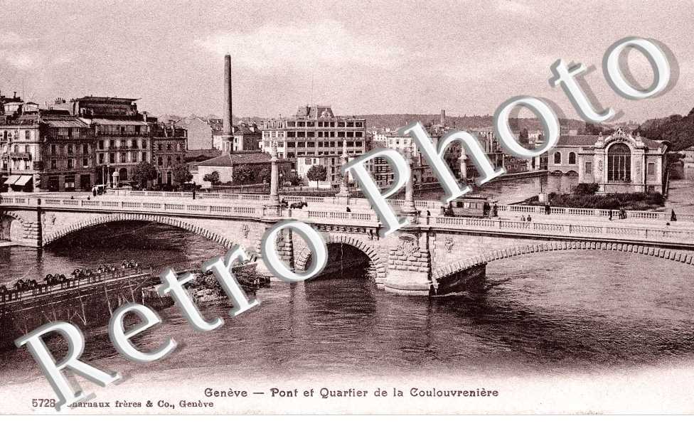 Pont et quartier de le Coulouvreniere.