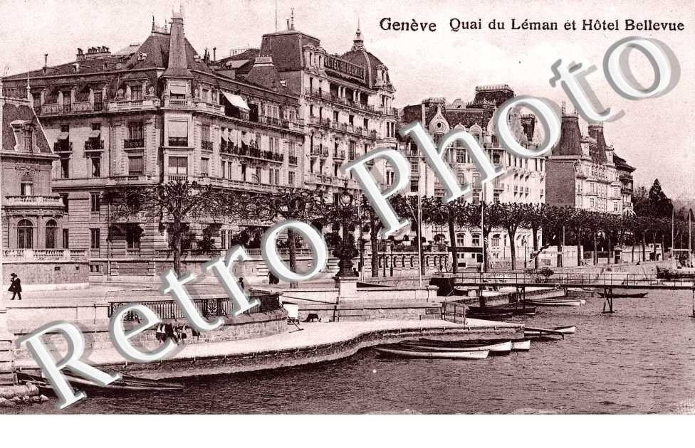 Quai du Leman et Hotel Bellevue.