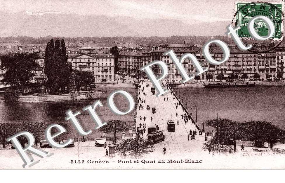Pont et quai du Mont Blanc.