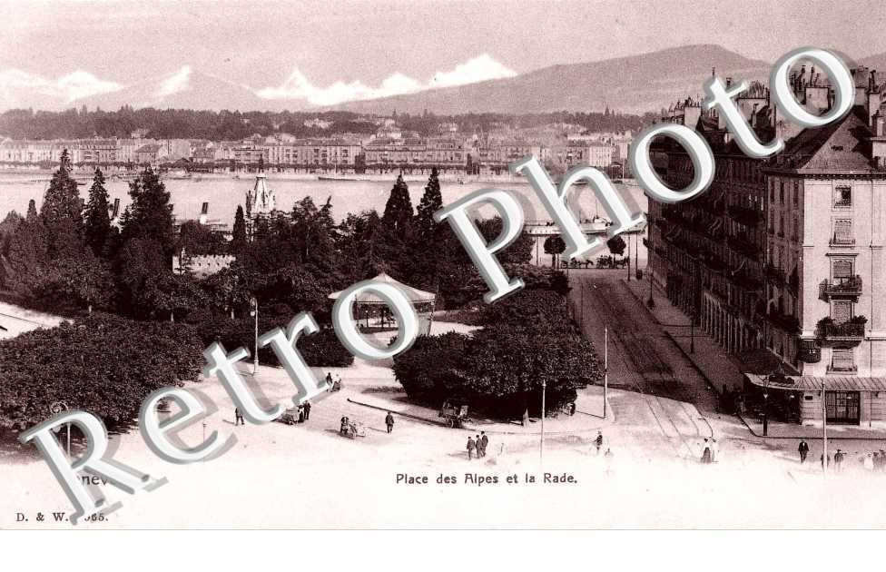 place des Alpes et la rade