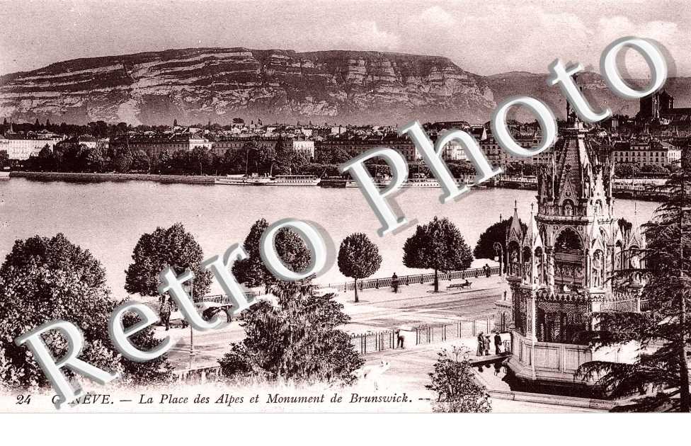place des Alpes et monument de Brunswick