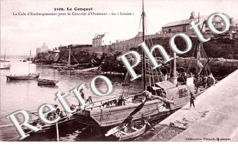 Cale d&#039;embarquement pour le courrier d&#039;Ouessant-la louise.