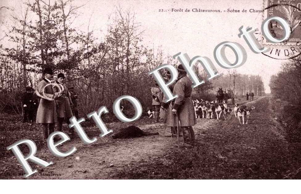 Foret de Chateauroux - scene de Chasse