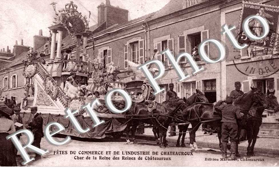 Fete du Commerce et de l&#039;Industrie - Char de la reine