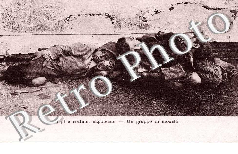 Tipi e costumi napoletani - Un gruppo di monelli
