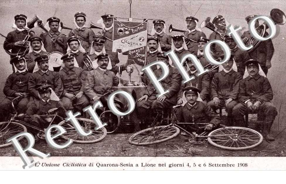 l&#039;Unione Ciclistica di Quarona-Sesia a Lione nei gironi 4,5 e 6 settembre 1908
