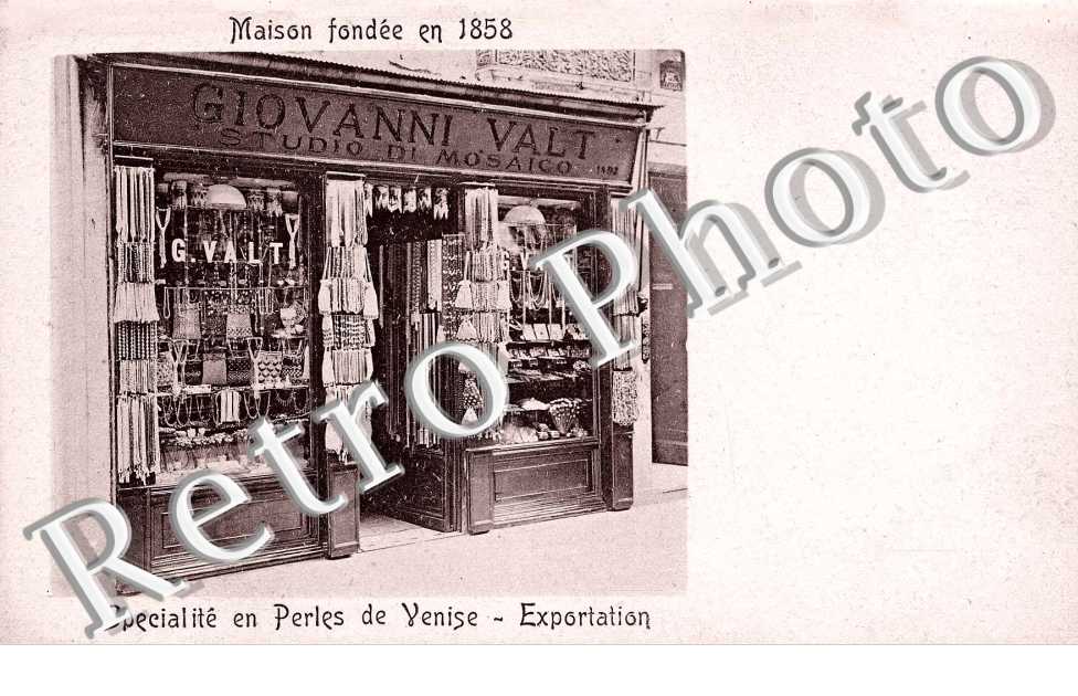 Specialite en perles de Venise - exportation  - maison de 1858 - Giovanni Valt