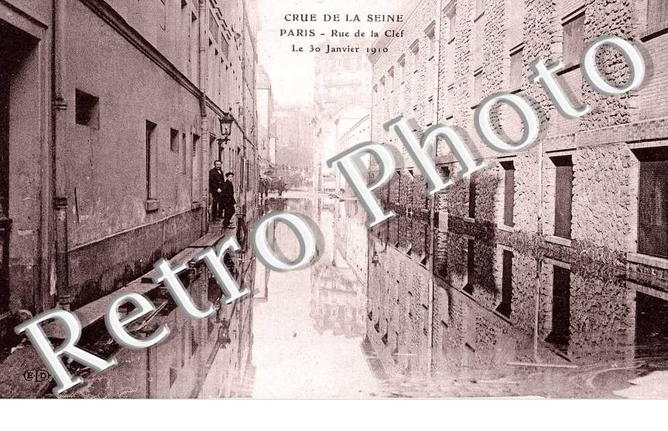 Rue de la Clef  - Crue de la Seine, 