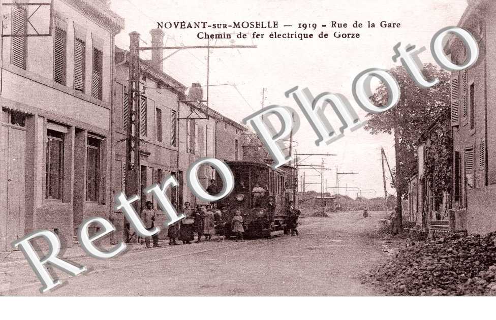 1919 - Rue de la gare Chemin de fer électrique de Gorze