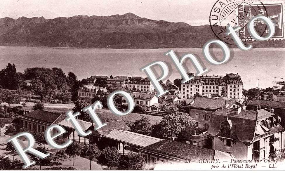 Panorama sur Ouchy pris de l&#039;hotel Royal