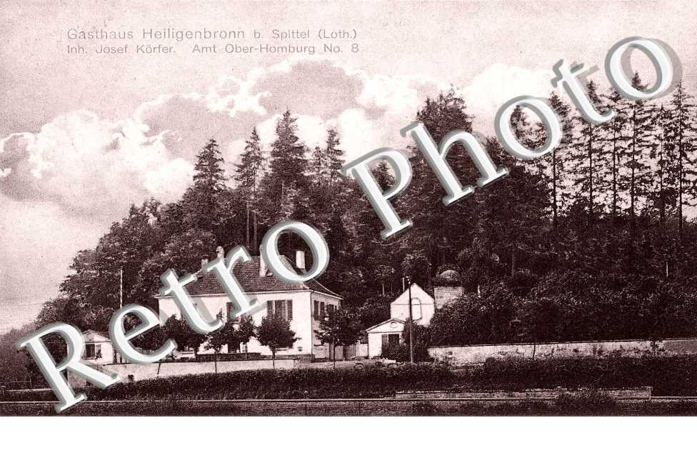 gasthaus Heiligenbronn b. Spittel  Inh. Josef Korfer  Amt Ober-Homburg N°8