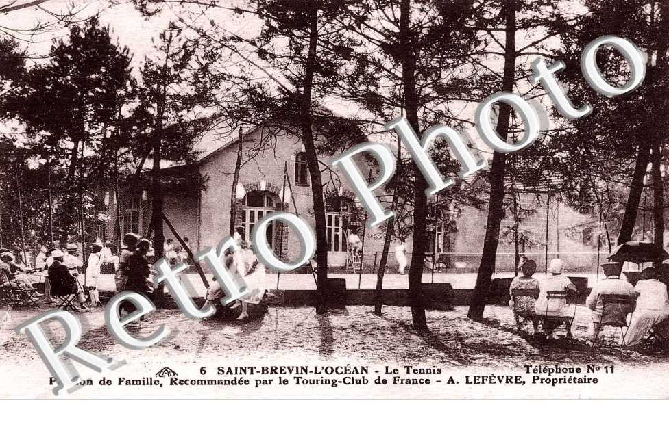 L'ocean - le tennis - pendion de famille A. Lefevre